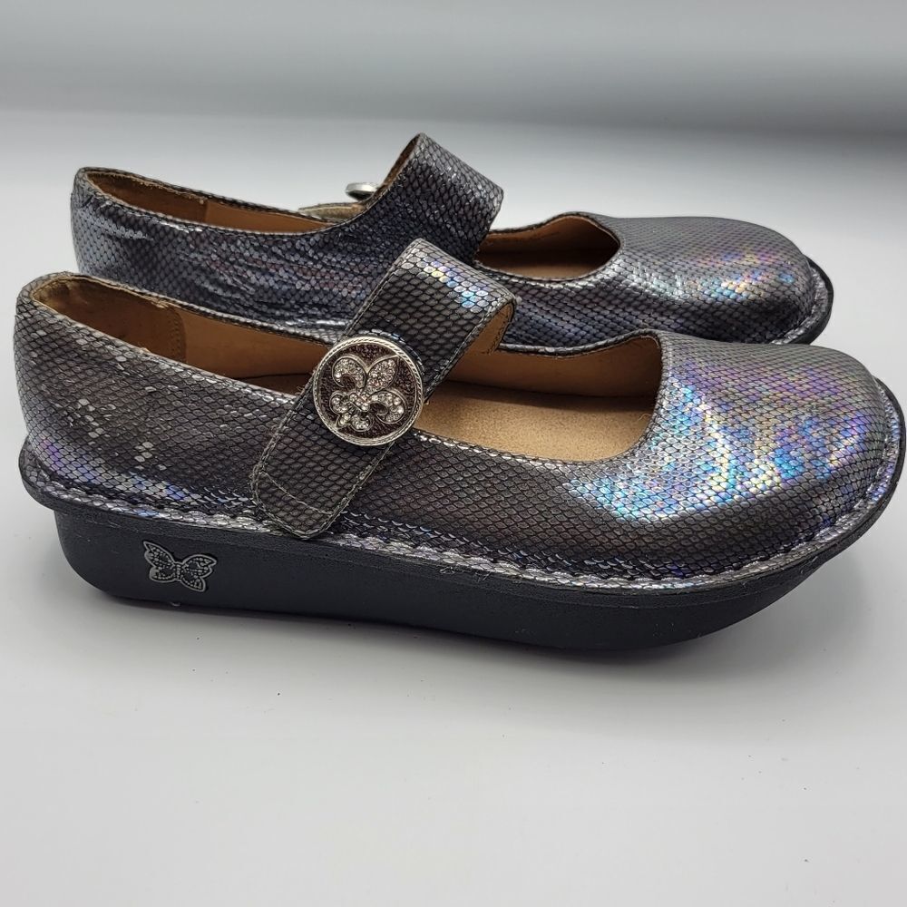 ALEGRIA PALOMA SNAKE LUSTER Mary Janes 37 Hippie Boho